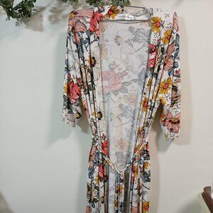 HAHA MAMA belted pocketed robe sz S/M